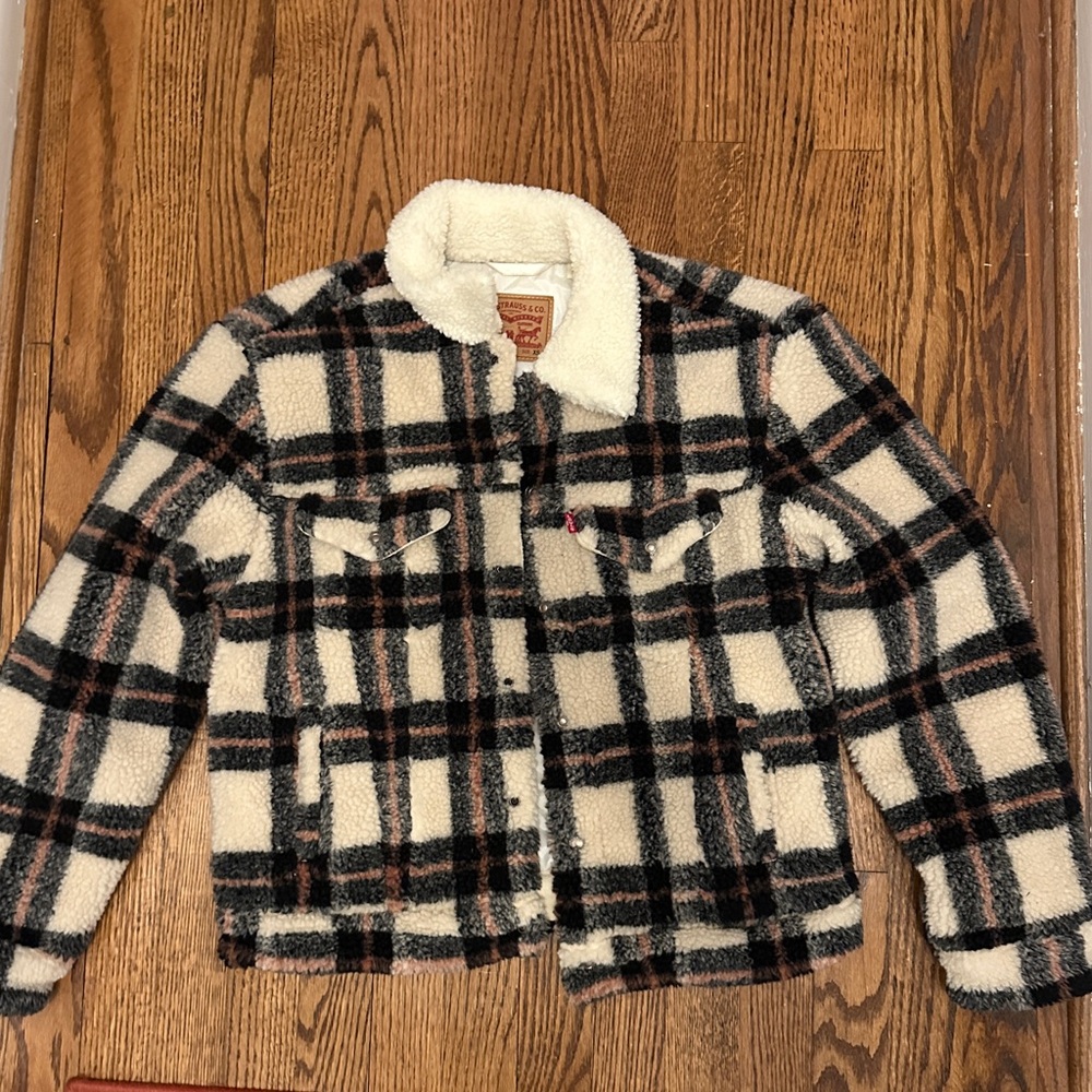 Levi's Plaid Sherpa Jacket